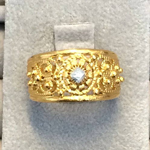 Fingerring forgylt