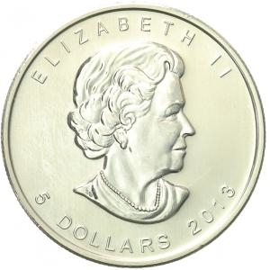 Sølvmynt Maple Leaf 1oz 999,9 - bullion