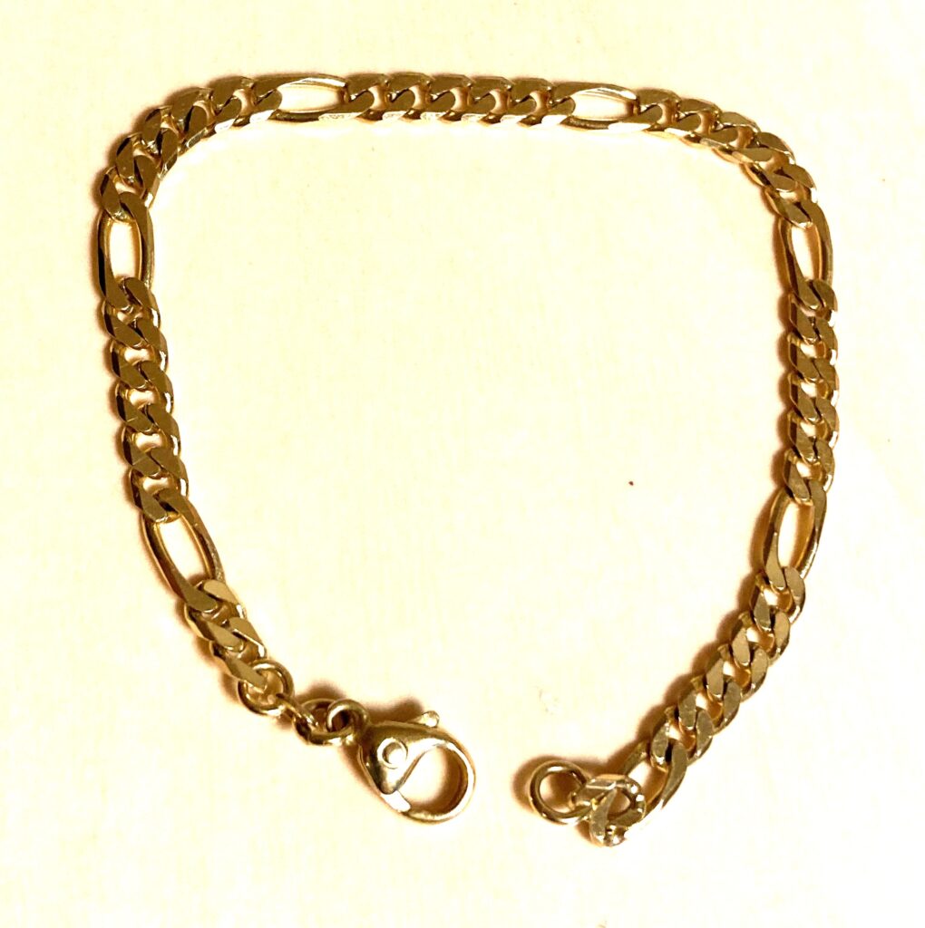 Gullarmband figaro