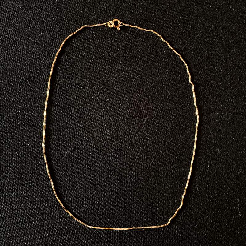 Gullkjede 38 cm 585 – antikk
