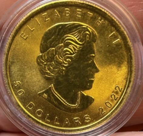 Maple Leaf, gullmynt 50$ – bullion