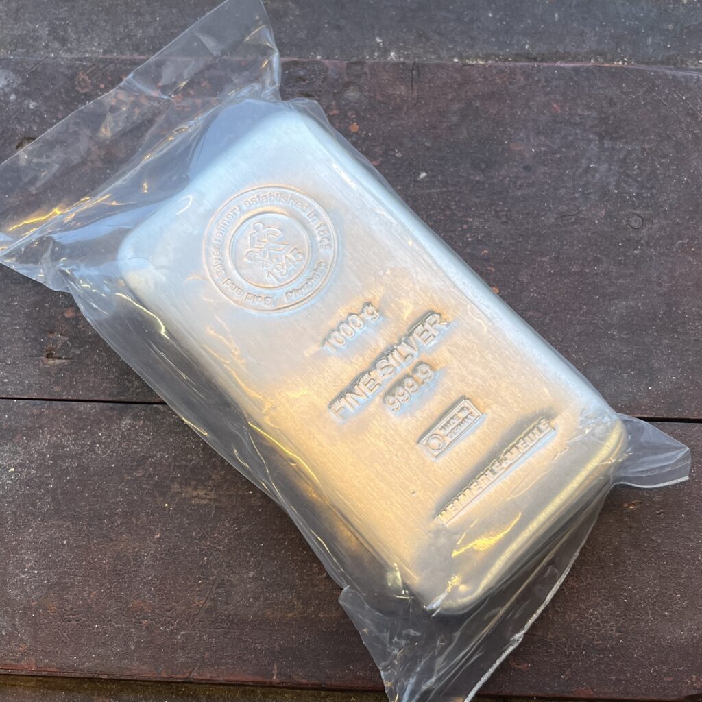 Sølvbarre 1000g