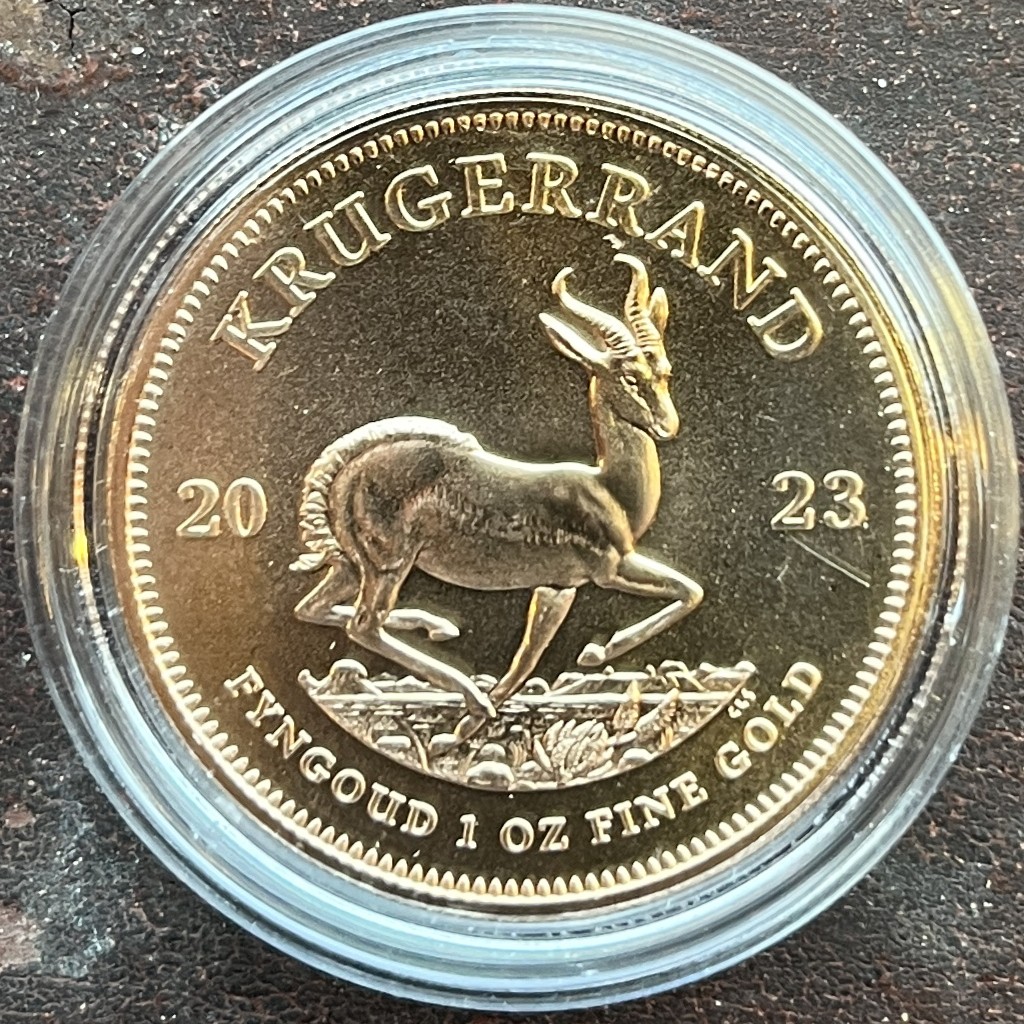 Gullmynt 1oz Krugerrand Sør Africa 1923