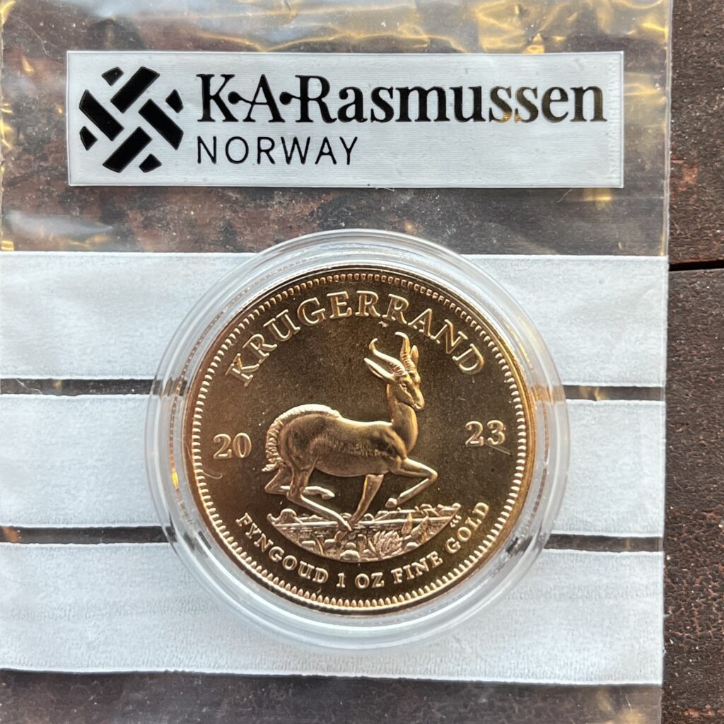 Gullmynt 1oz Krugerrand Sør Africa 2023