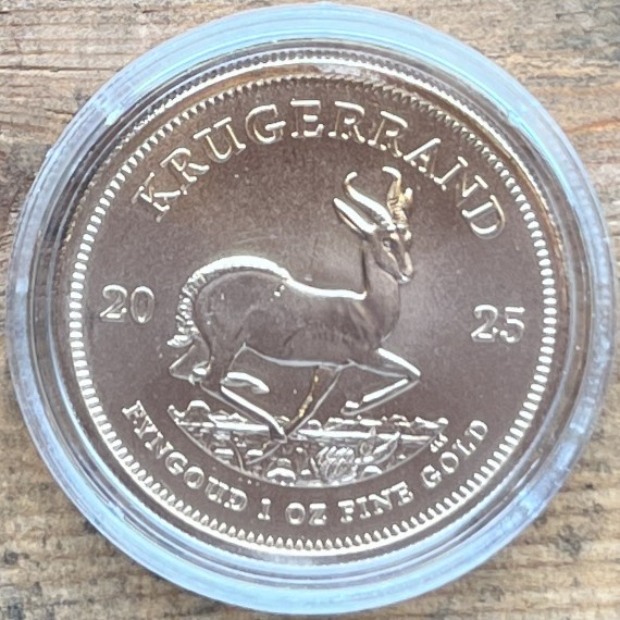 Gullmynt 1oz Krugerrand Sør Africa 2025