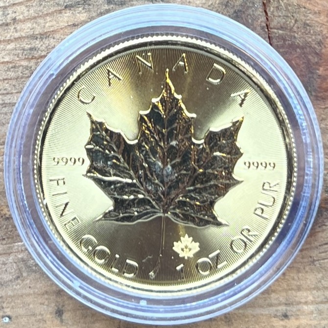 Gullmynt 1oz 50$ Canada 2023