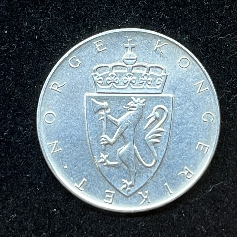 Sølvmynt 10kr Norge – antikk