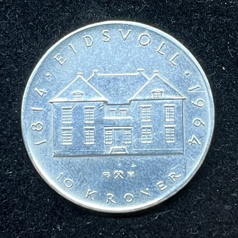 Mynt 10 kr 1964 revers