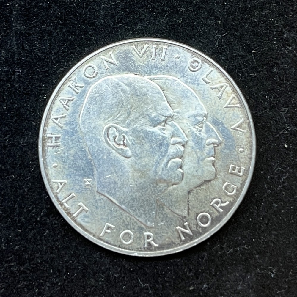 Sølvmynt 25kr Norge – antikk