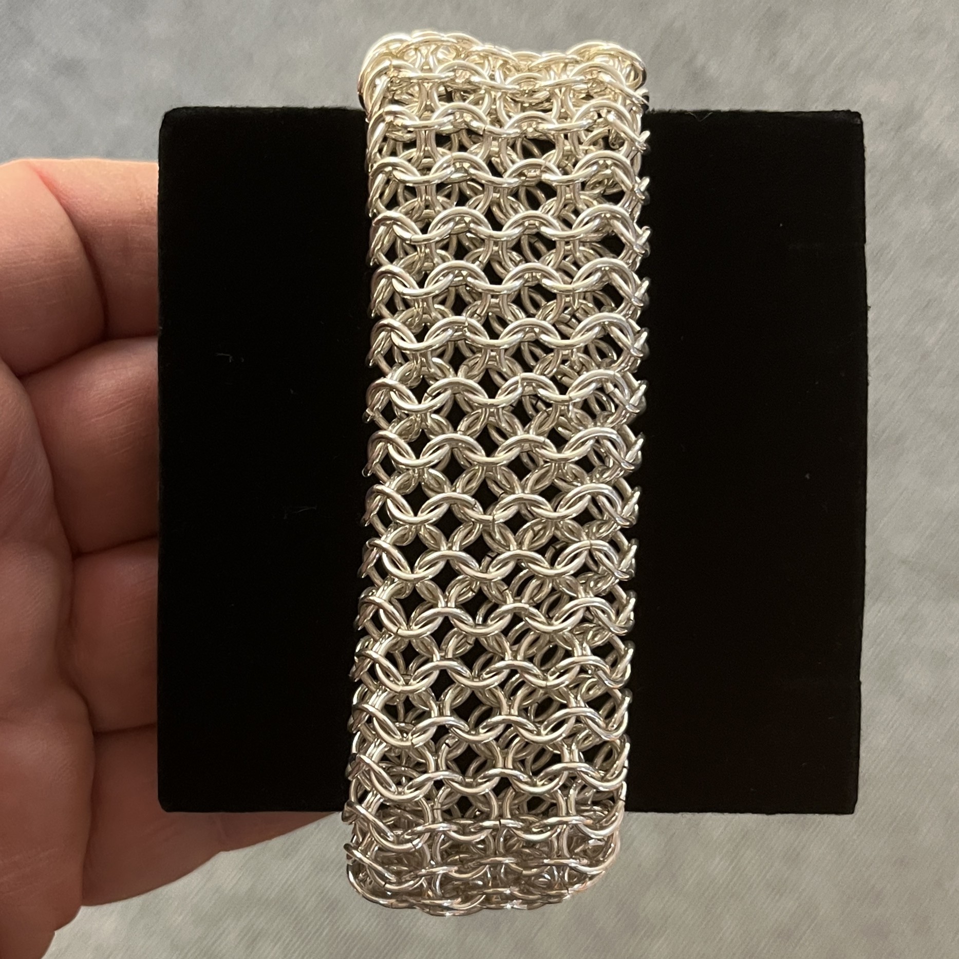 Sølv Armband – Ringbrynje modell