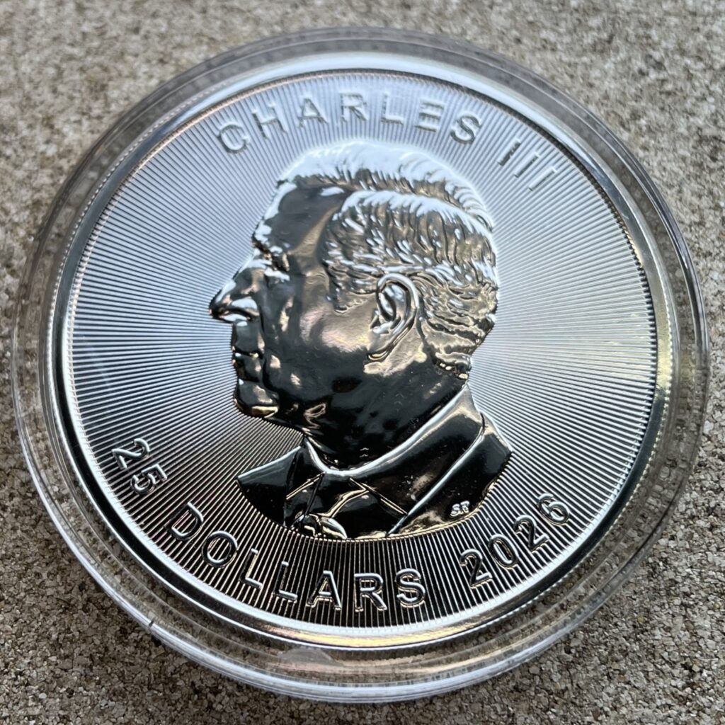 Mynt 25 Dollar Canada advers