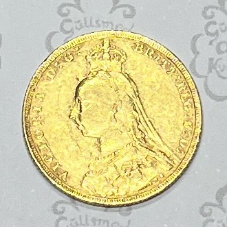 Gullmynt 1 Sovereign England 1890